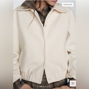 Mango Off white Women's Jacket